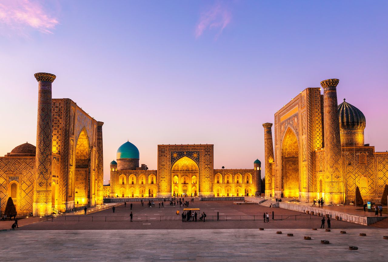 View-of-Registan-square-in-Samarkand